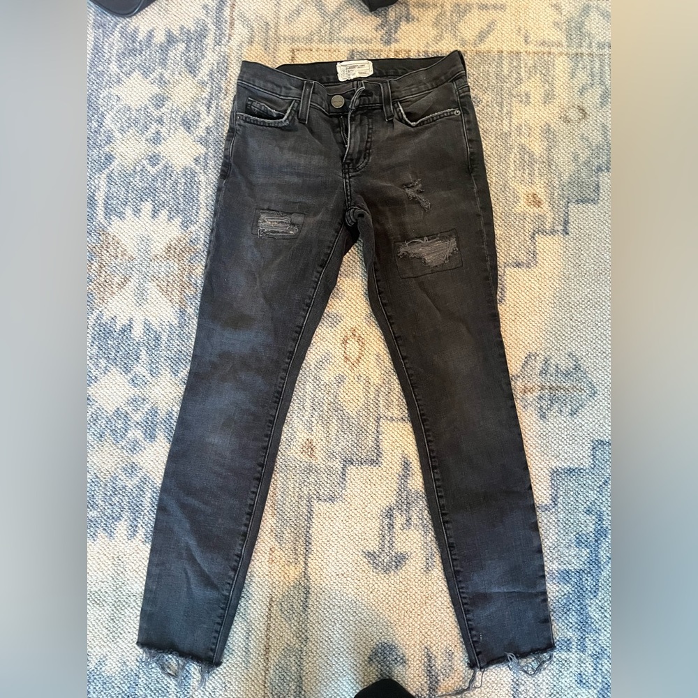 Size 24 black skinny jeans